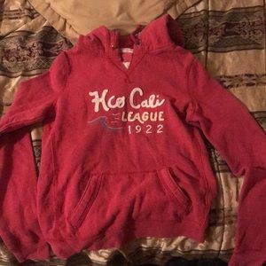 Pink hollister hoodie